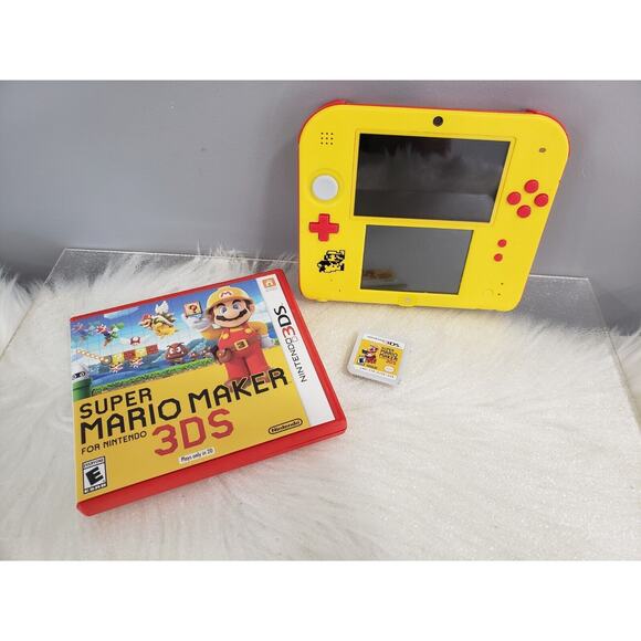 Mario Maker Edition Console Nintendo 2DS Authentic Tested With Game - Picture 1 of 6